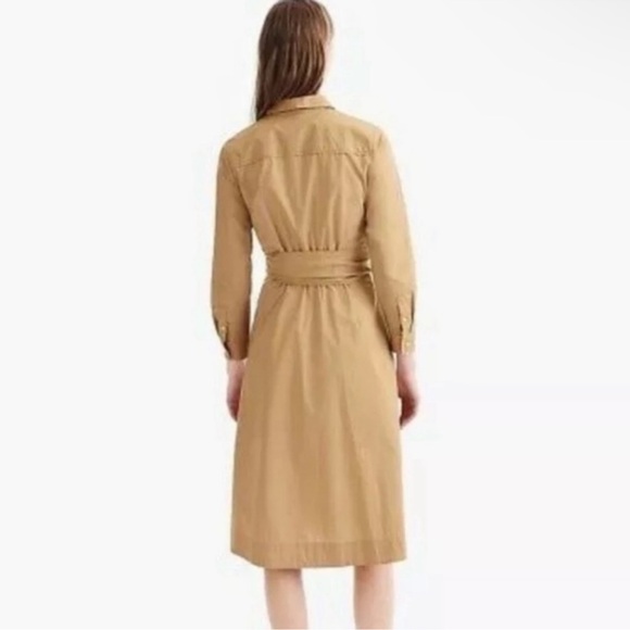 J Crew Women's Tan Shirt Dress - Picture 3 of 6